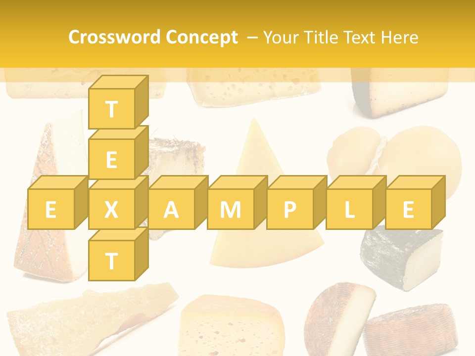 Dairy Product Slice White PowerPoint Template