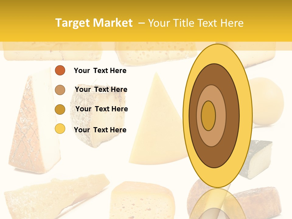Dairy Product Slice White PowerPoint Template