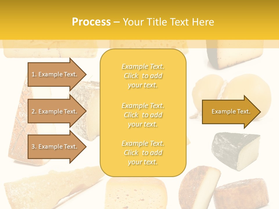 Dairy Product Slice White PowerPoint Template
