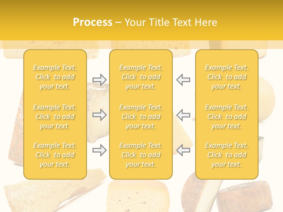Dairy Product Slice White PowerPoint Template