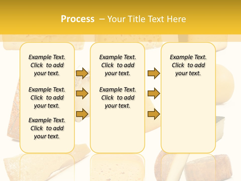 Dairy Product Slice White PowerPoint Template