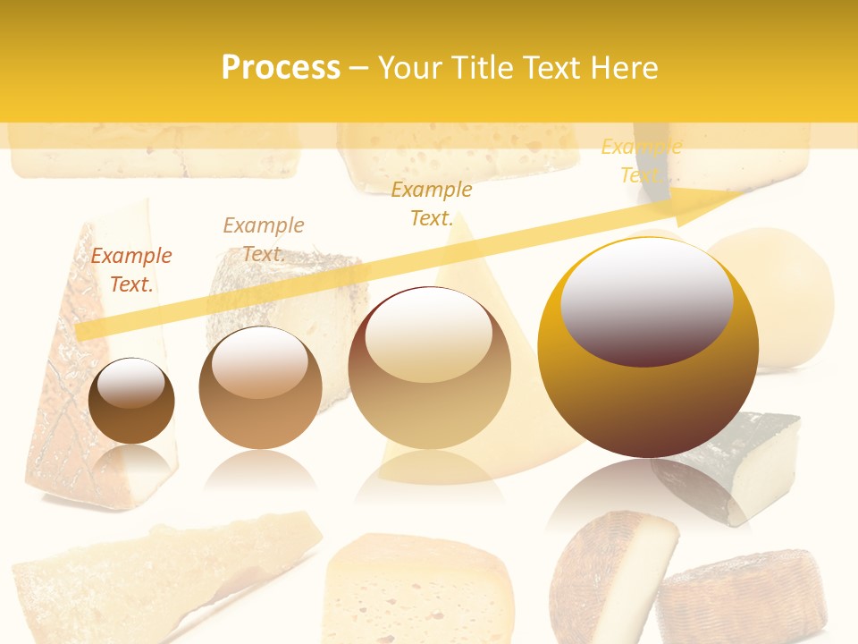Dairy Product Slice White PowerPoint Template