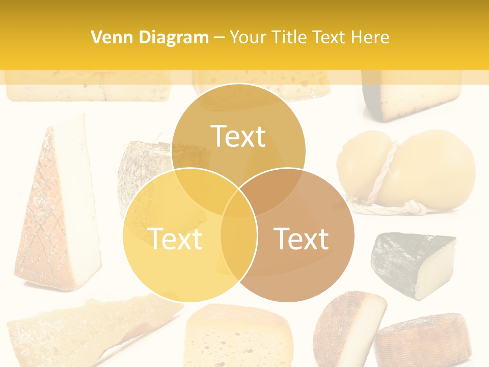 Dairy Product Slice White PowerPoint Template