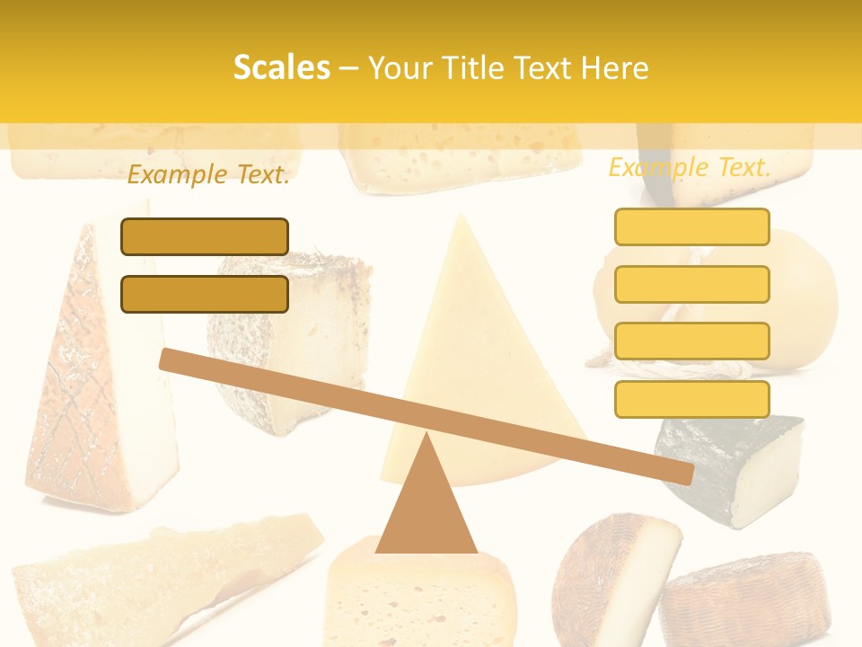Dairy Product Slice White PowerPoint Template
