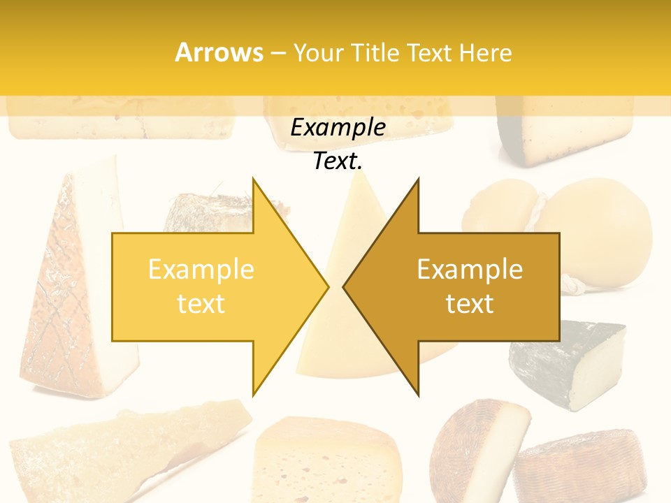 Dairy Product Slice White PowerPoint Template