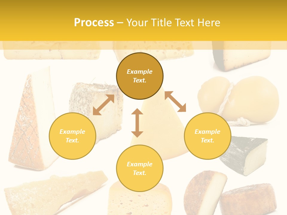 Dairy Product Slice White PowerPoint Template