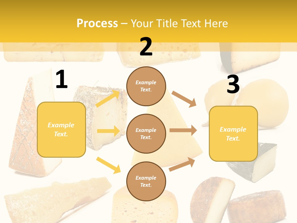 Dairy Product Slice White PowerPoint Template