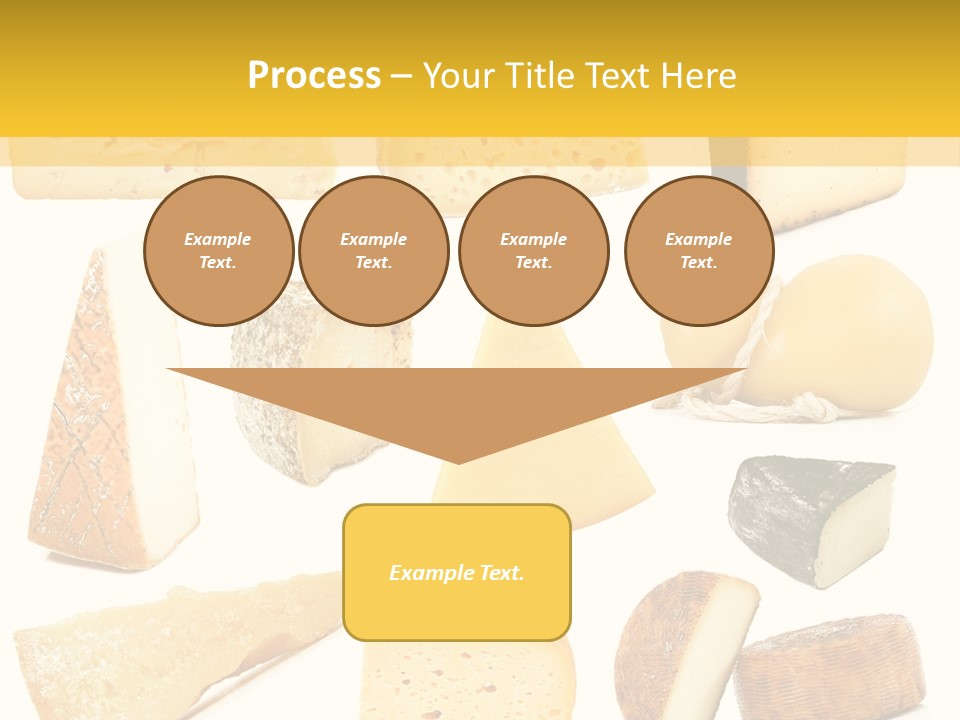 Dairy Product Slice White PowerPoint Template