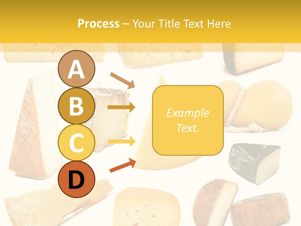 Dairy Product Slice White PowerPoint Template