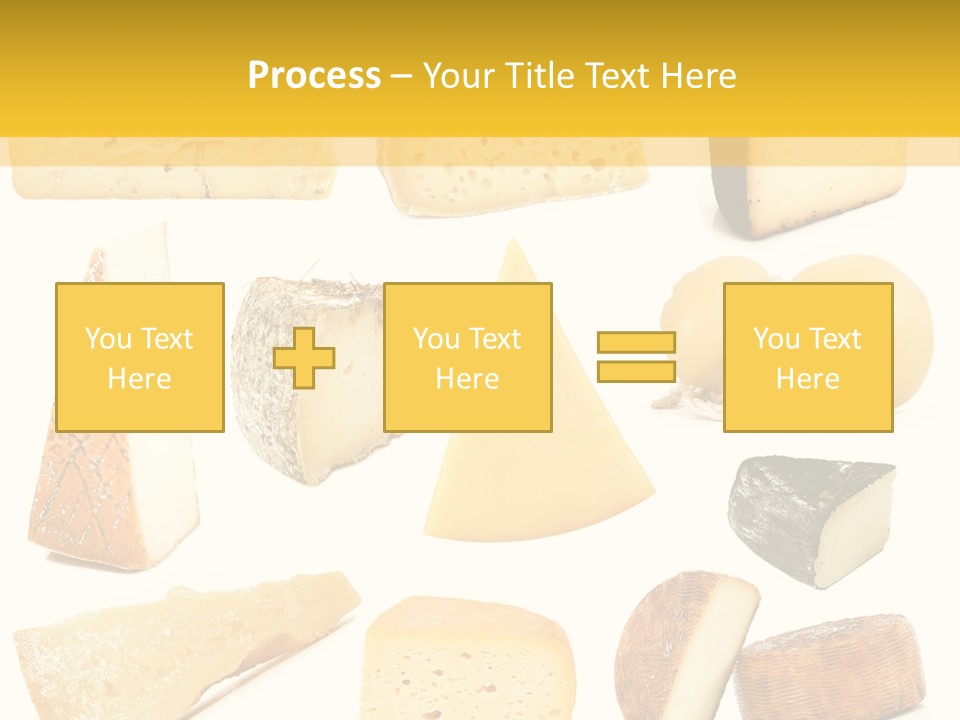 Dairy Product Slice White PowerPoint Template