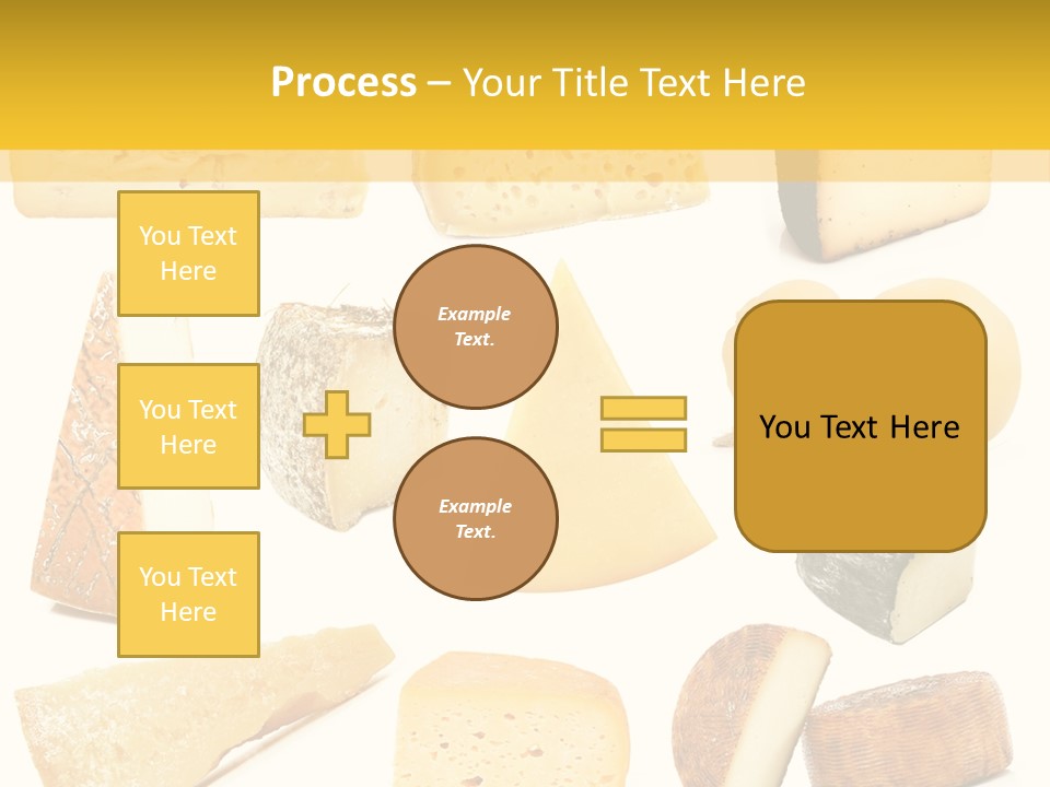 Dairy Product Slice White PowerPoint Template