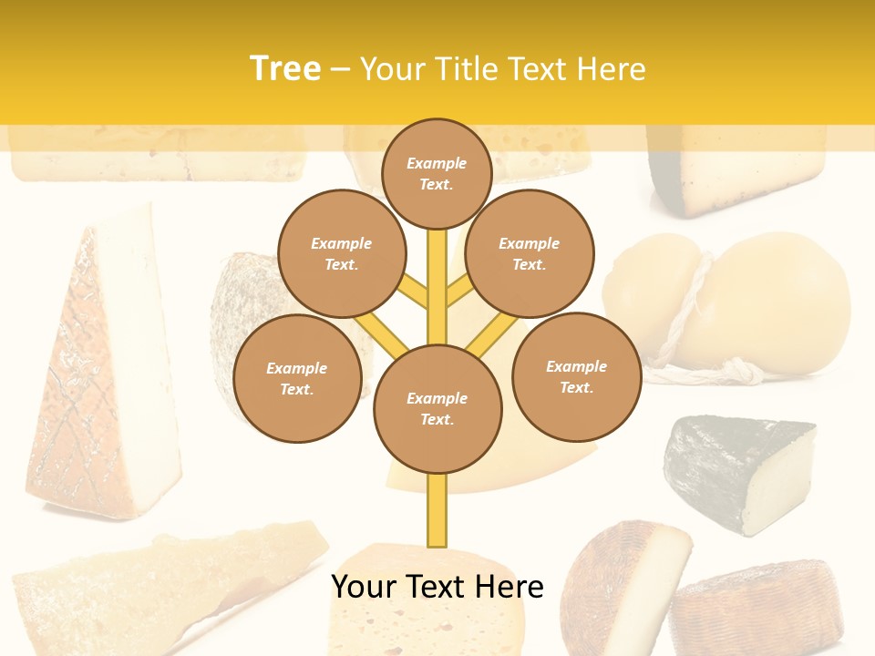 Dairy Product Slice White PowerPoint Template