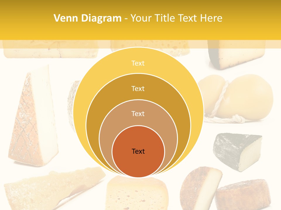 Dairy Product Slice White PowerPoint Template