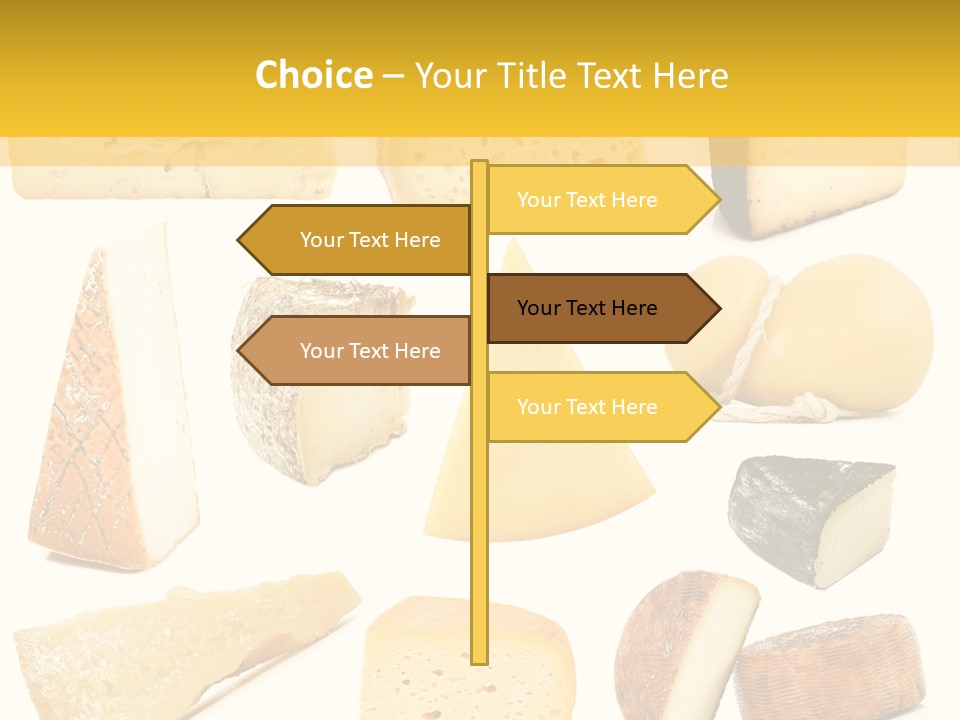 Dairy Product Slice White PowerPoint Template