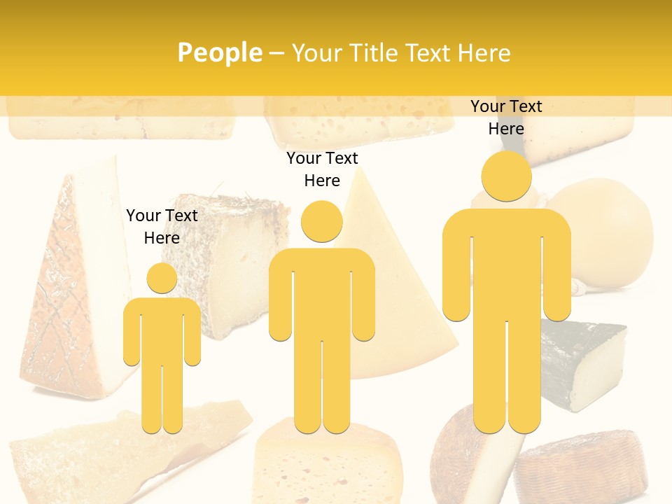 Dairy Product Slice White PowerPoint Template