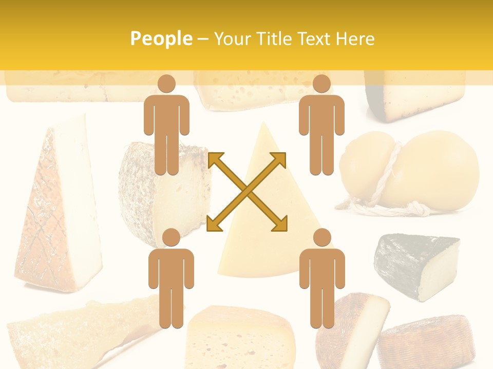 Dairy Product Slice White PowerPoint Template