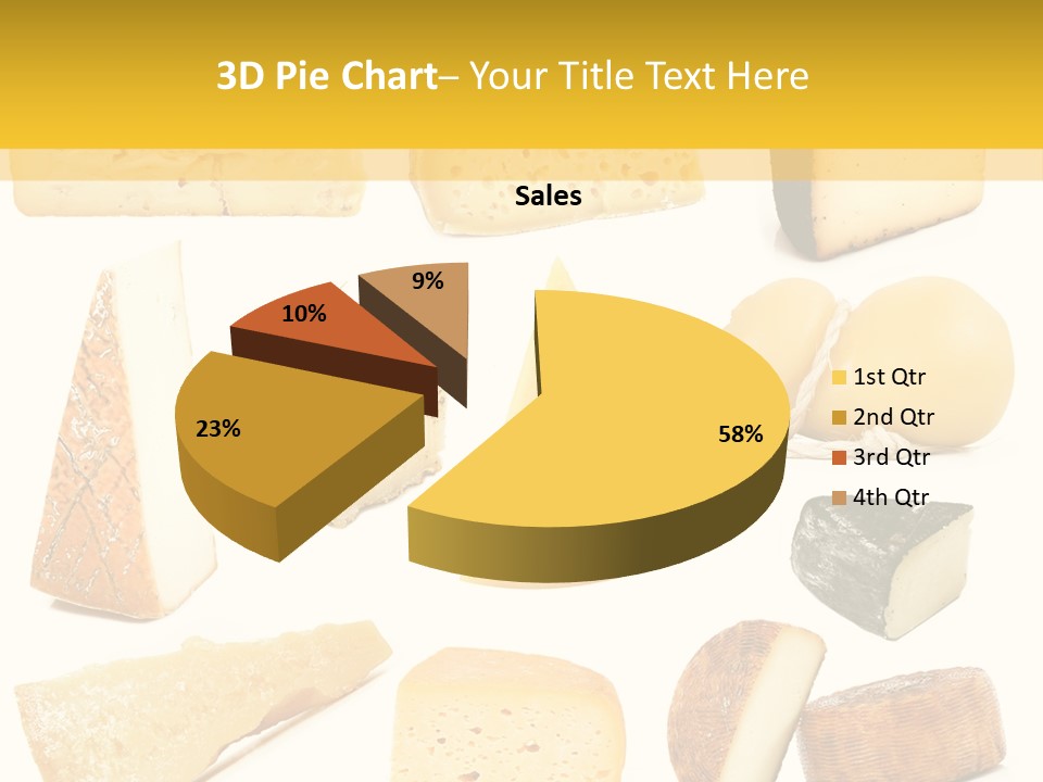 Dairy Product Slice White PowerPoint Template