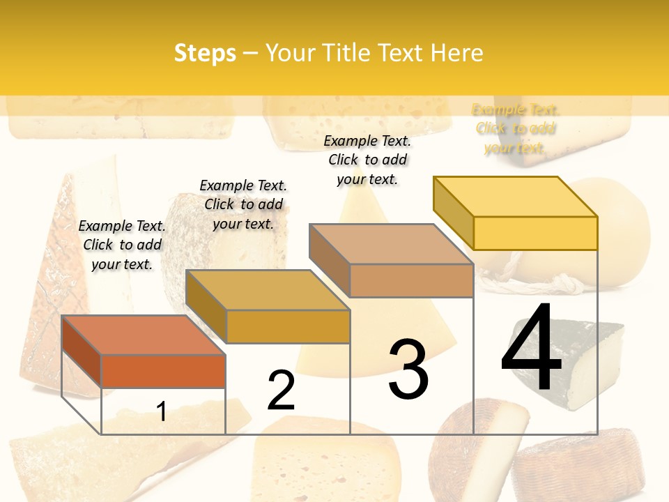 Dairy Product Slice White PowerPoint Template