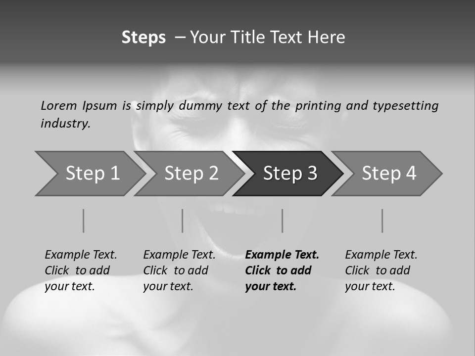 Violence Abused Individuality PowerPoint Template