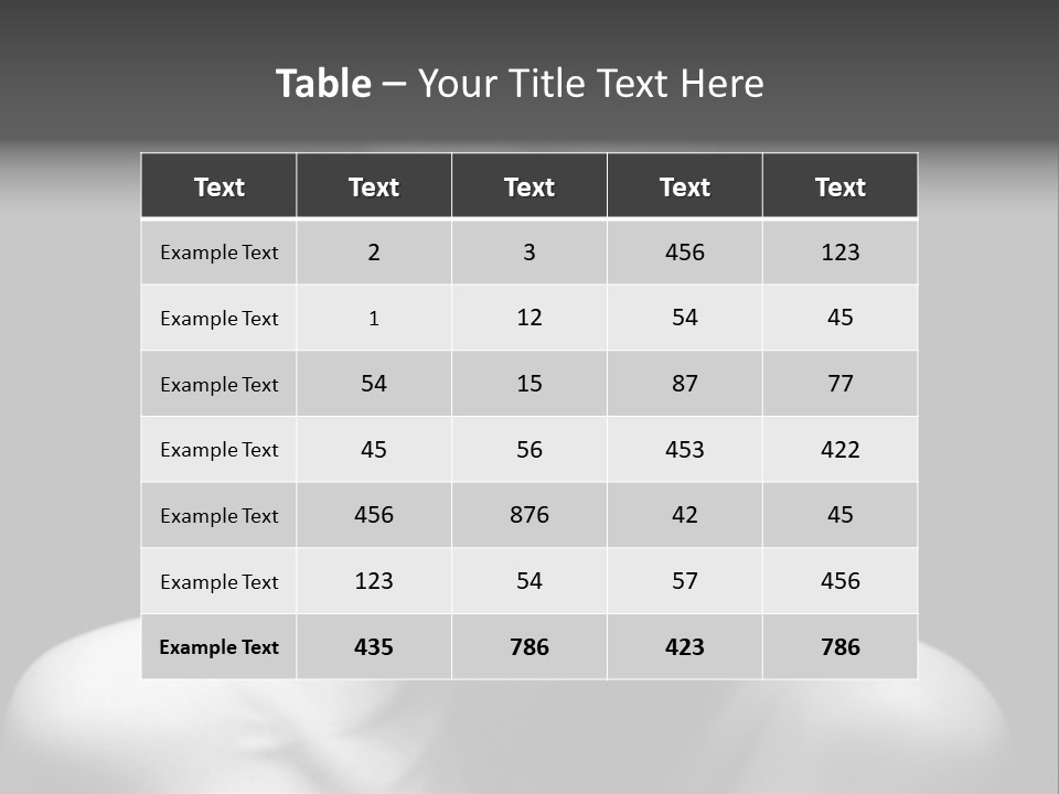 Violence Abused Individuality PowerPoint Template