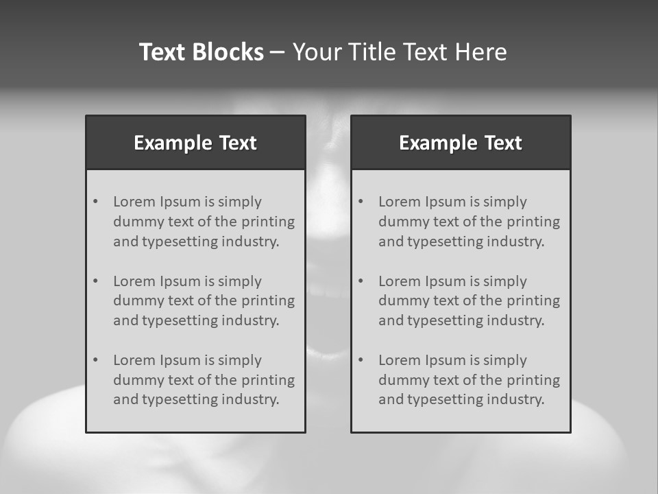 Violence Abused Individuality PowerPoint Template