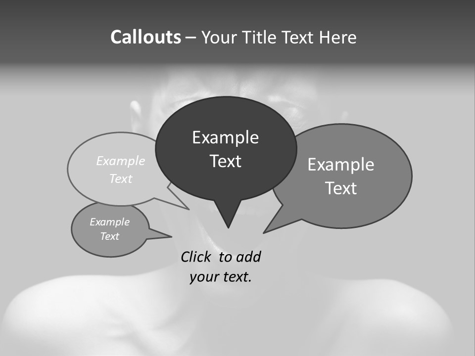 Violence Abused Individuality PowerPoint Template
