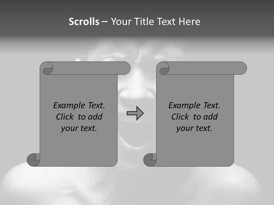 Violence Abused Individuality PowerPoint Template