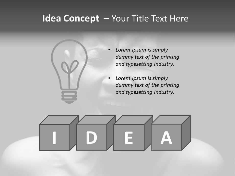 Violence Abused Individuality PowerPoint Template