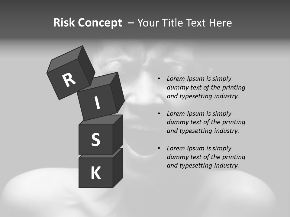 Violence Abused Individuality PowerPoint Template