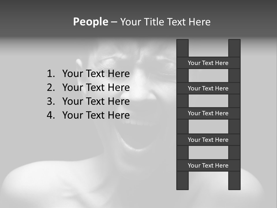 Violence Abused Individuality PowerPoint Template