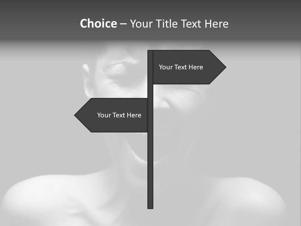 Violence Abused Individuality PowerPoint Template
