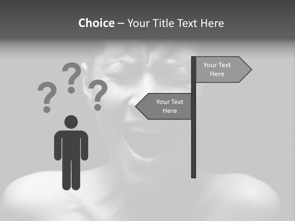 Violence Abused Individuality PowerPoint Template
