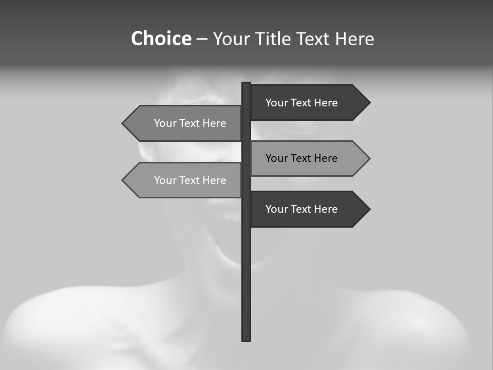 Violence Abused Individuality PowerPoint Template