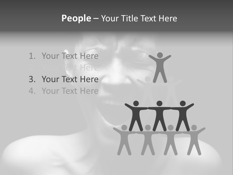 Violence Abused Individuality PowerPoint Template