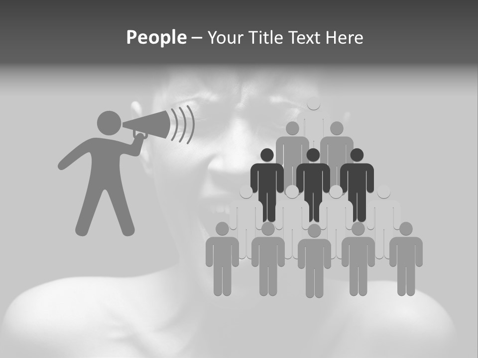 Violence Abused Individuality PowerPoint Template