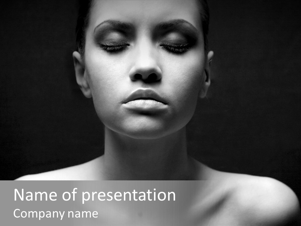 Eye Perfection Image PowerPoint Template