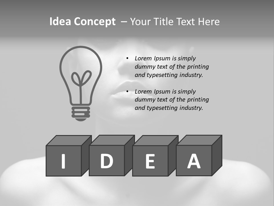 Eye Perfection Image PowerPoint Template