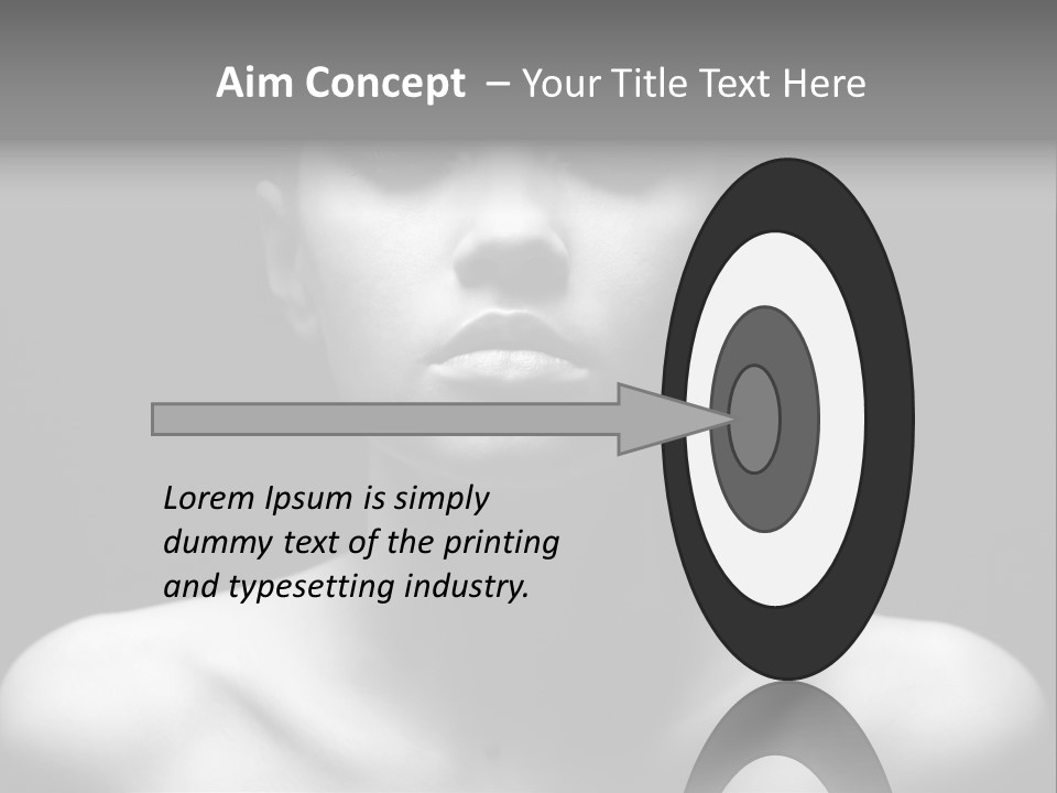 Eye Perfection Image PowerPoint Template