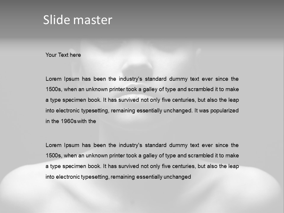 Woman Lifestyle Blond PowerPoint Template