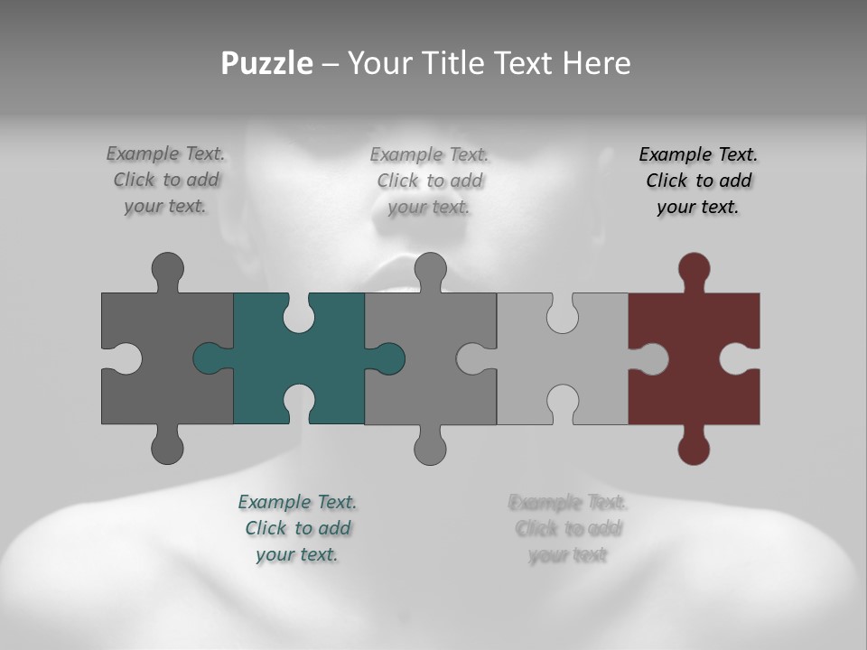 Woman Lifestyle Blond PowerPoint Template