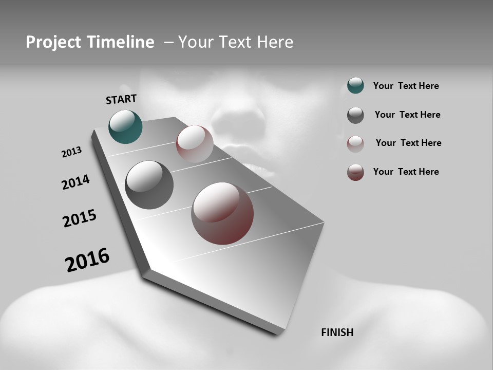 Woman Lifestyle Blond PowerPoint Template