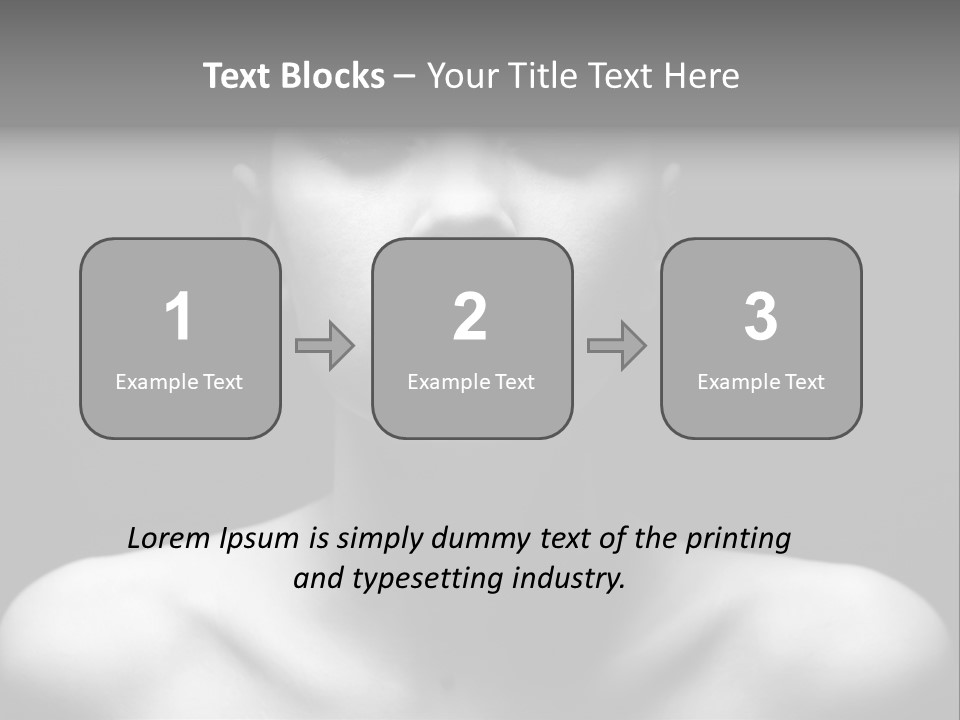 Woman Lifestyle Blond PowerPoint Template