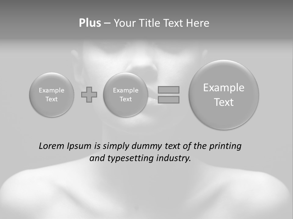 Woman Lifestyle Blond PowerPoint Template