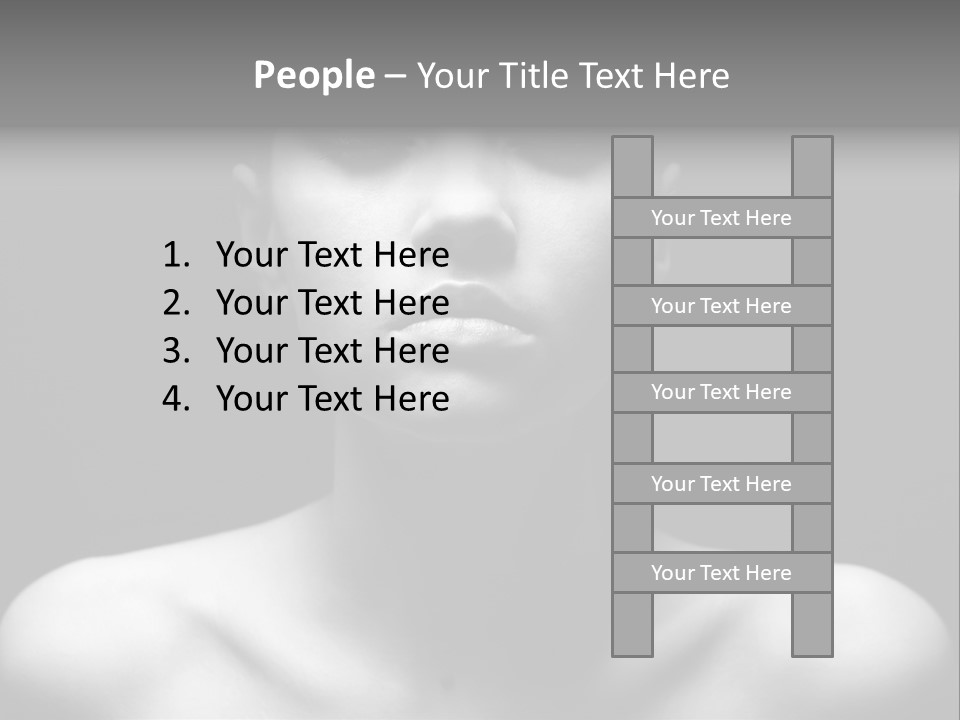 Woman Lifestyle Blond PowerPoint Template