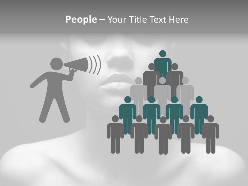 Woman Lifestyle Blond PowerPoint Template