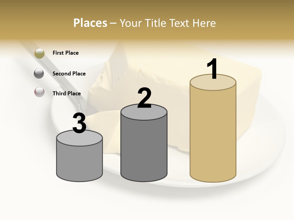 Natural Isolated Butter PowerPoint Template