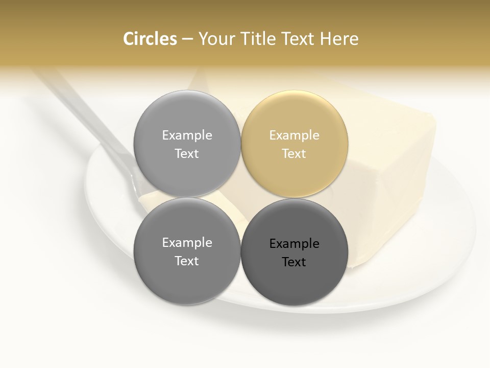 Natural Isolated Butter PowerPoint Template