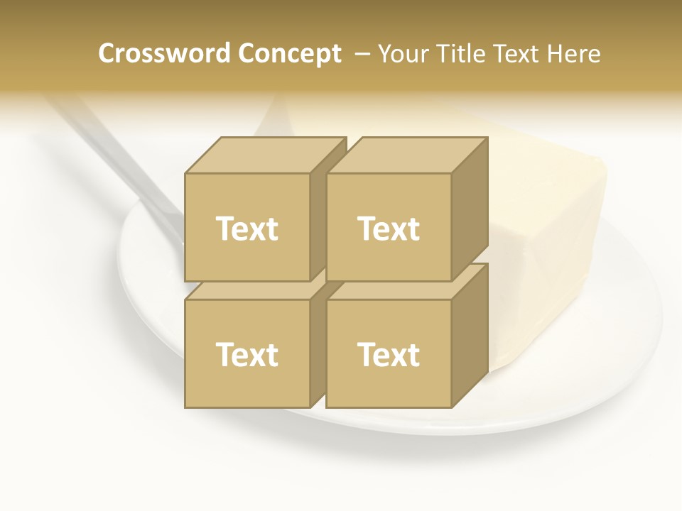 Natural Isolated Butter PowerPoint Template