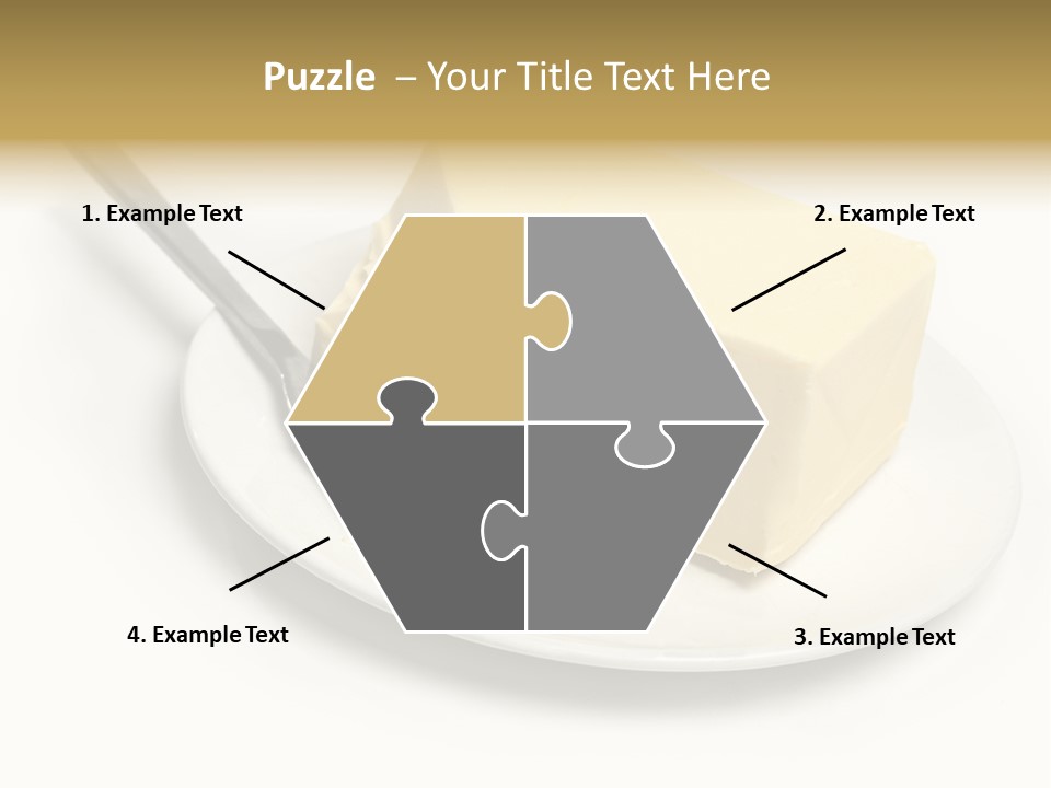 Natural Isolated Butter PowerPoint Template
