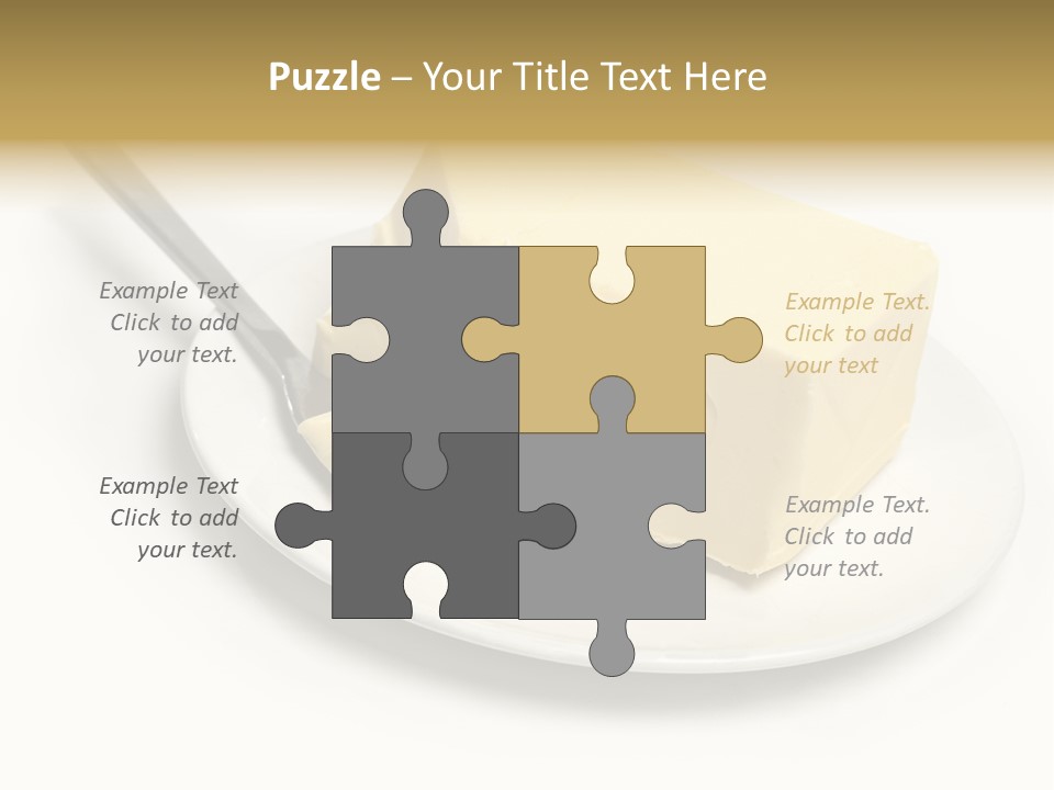 Natural Isolated Butter PowerPoint Template